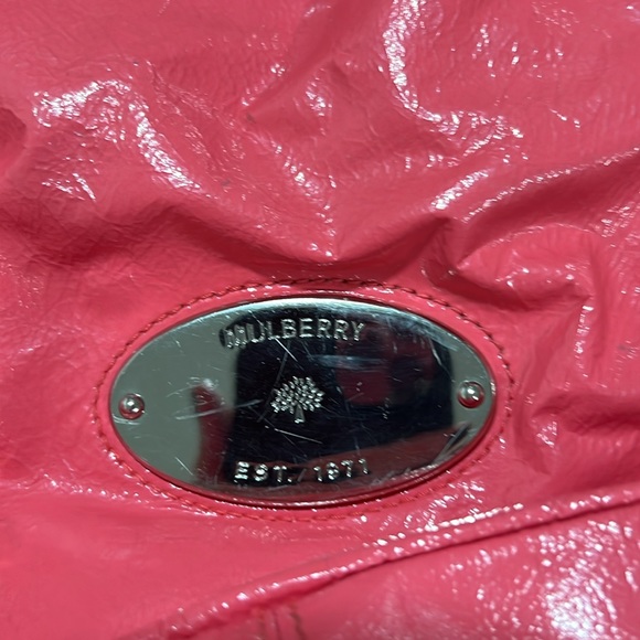 Mulberry Mitzy Hobo in Watermelon pink - Picture 3 of 13